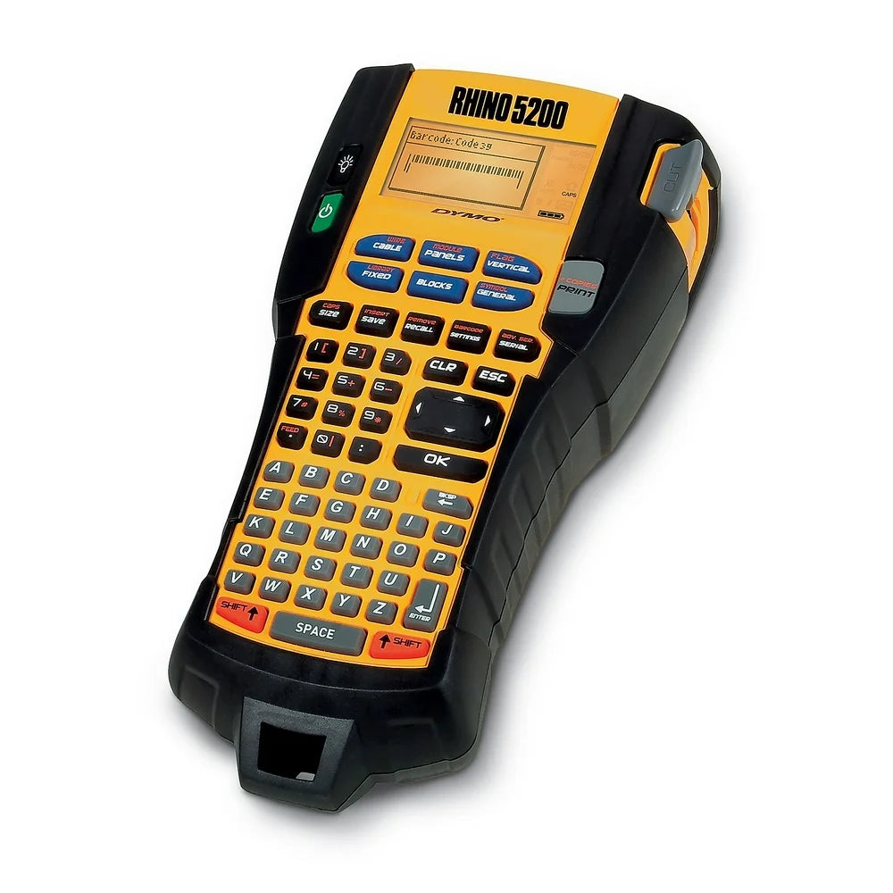 Rhino 5200 Industrial Label Maker, 5 Lines, 6-1/10W X 11-2/9D X 3-1/2H